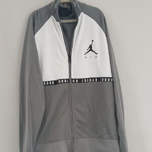 Jordan Kids Gray and White Windbreaker